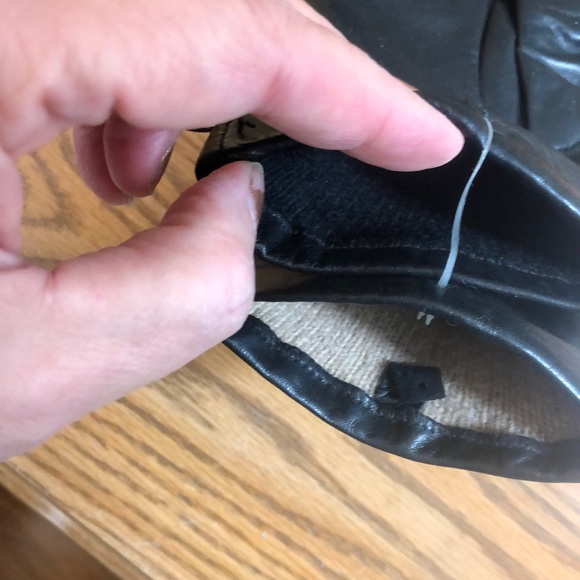 NWOT black Leather dress gloves size small - Picture 3 of 5